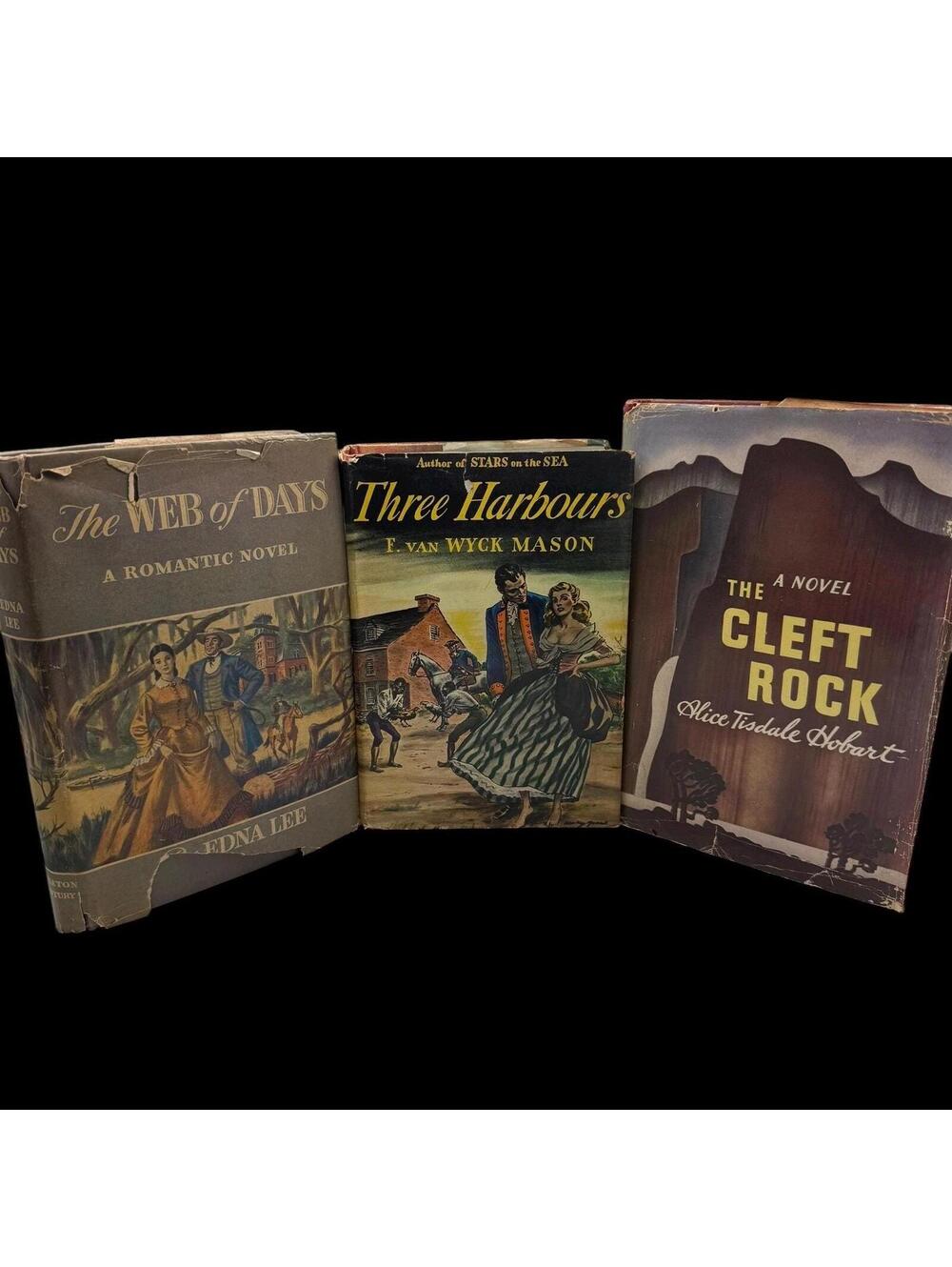 1940s Pulp Fiction Novels: Steamy Romance Book Cover Art Set (3 Books)